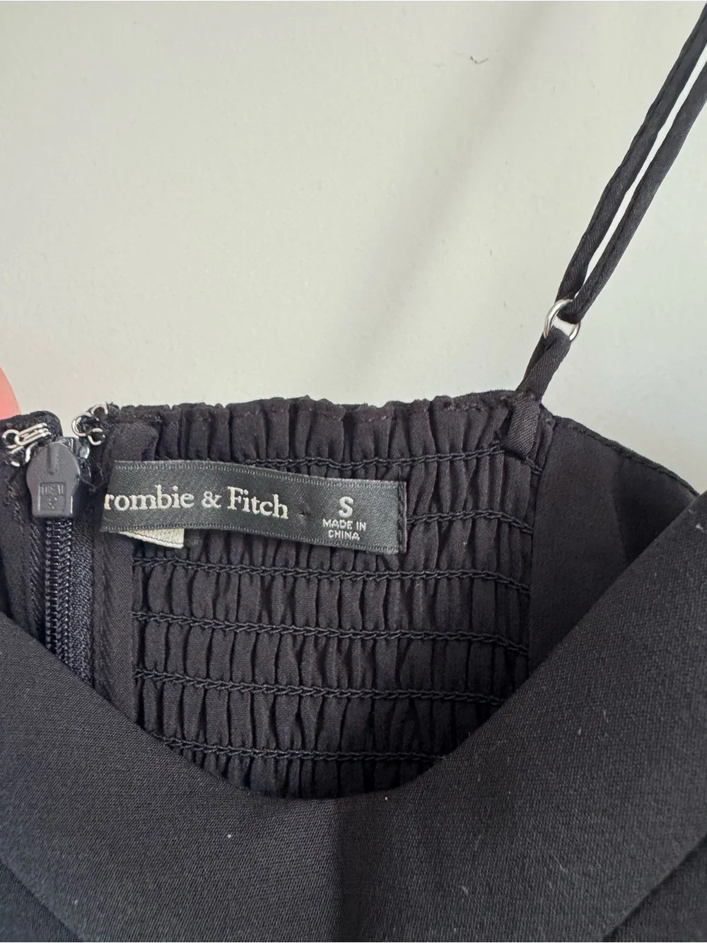 Abercrombie & Fitch Black Spaghetti-Strap Maxi Dress